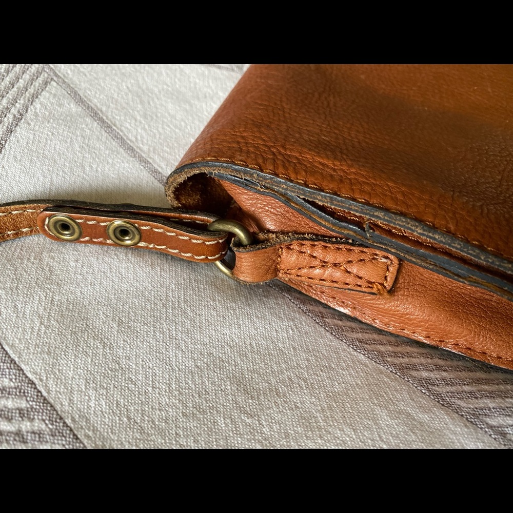 Patricia Nash brown leather crossbody satchel bag - Picture 9 of 10